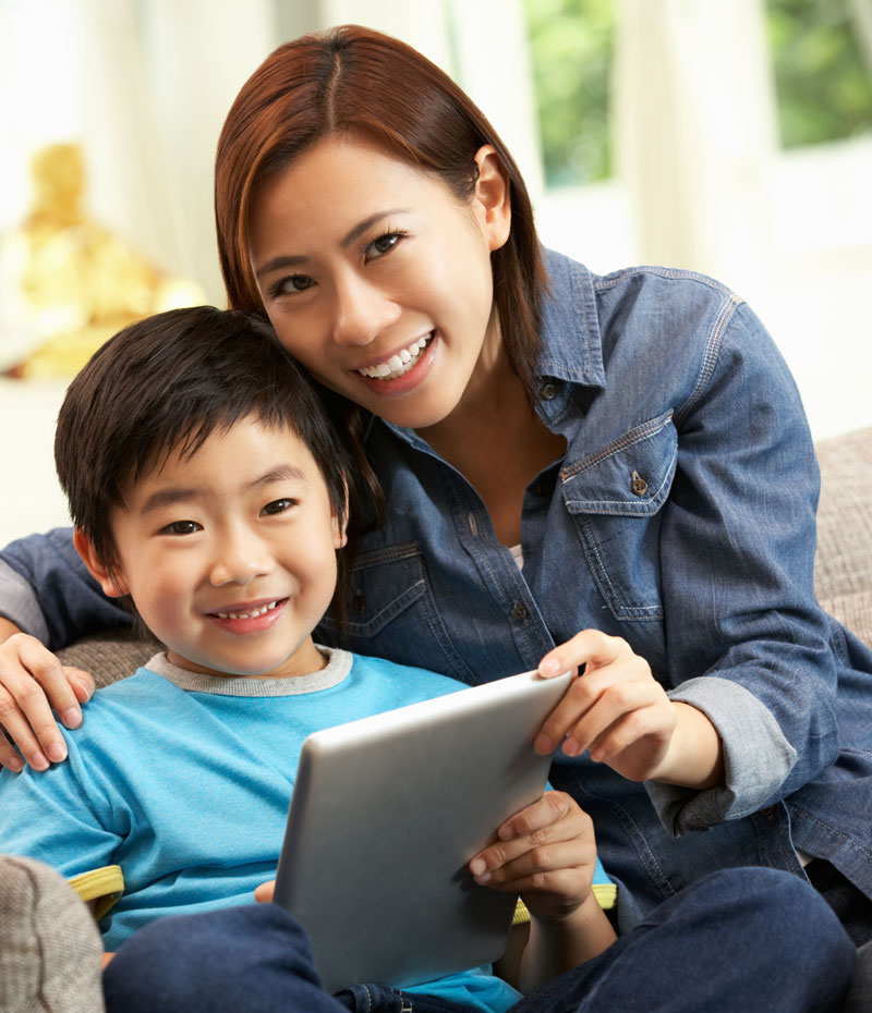 Mother-and-son-on-tablet