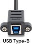 Panel-Mount USB Type-B