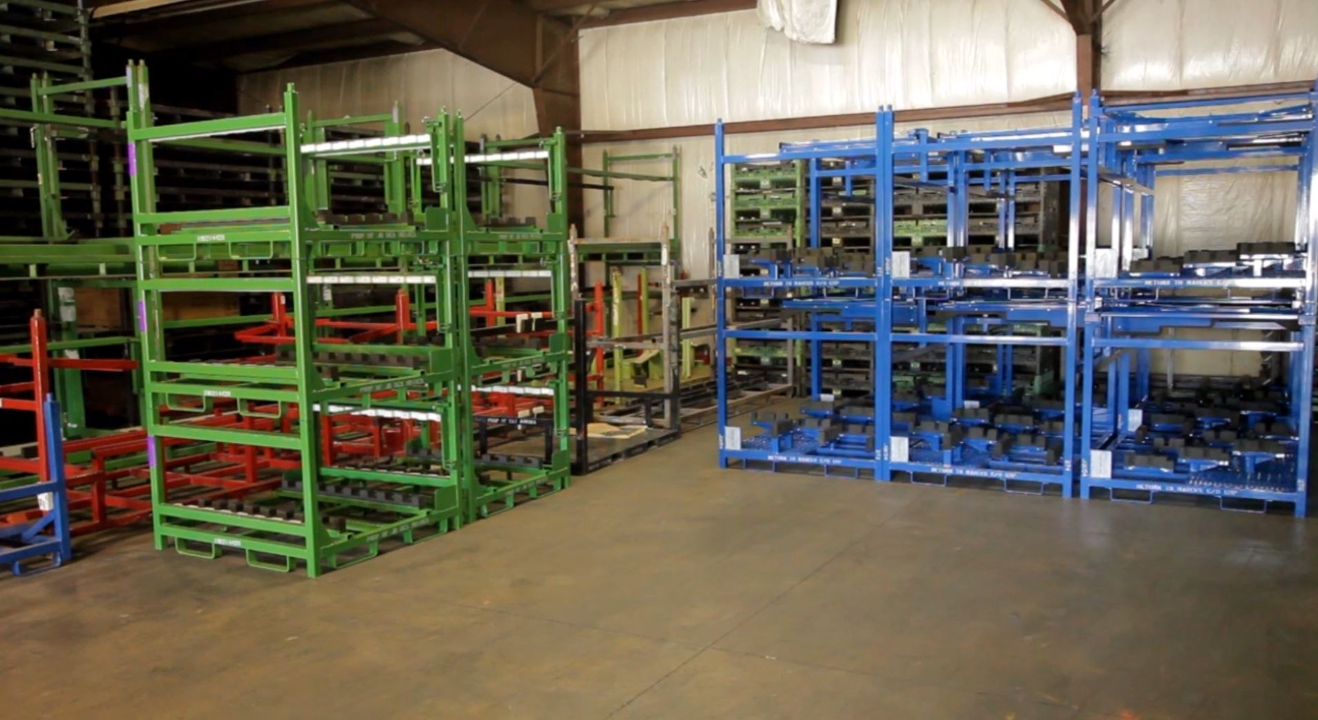 Custom painted shelving