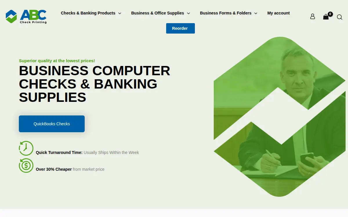 Homepage of Abc Check Printing, CORP