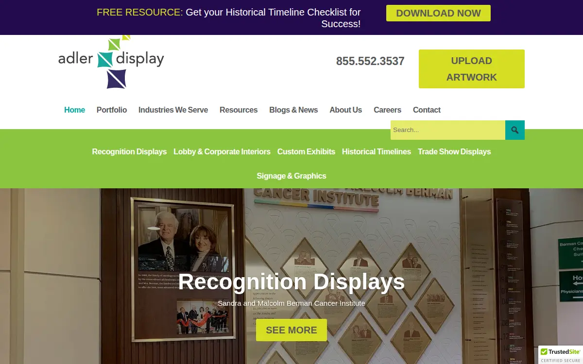 Homepage of Adler Display Studio, INC.