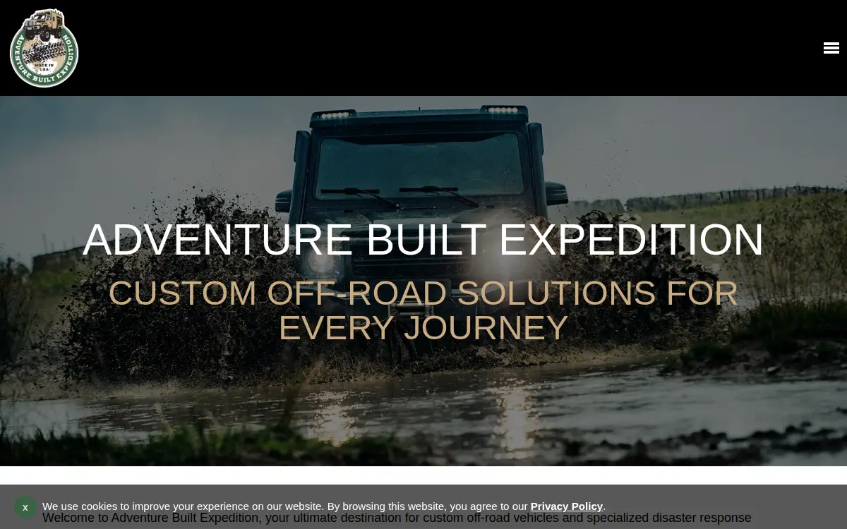 Homepage of Adventure Built Expedition LLC