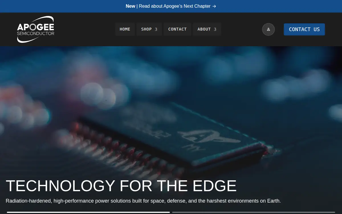 Homepage of Apogee Semiconductor, INC.