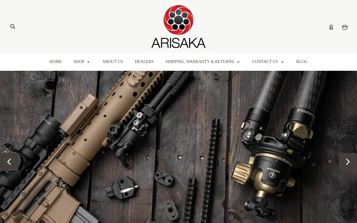 Homepage of Arisaka LLC
