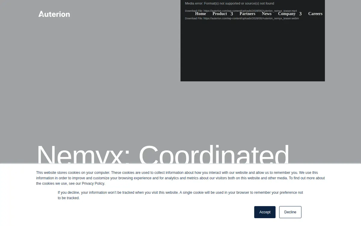 Homepage of Auterion Government Solutions INC