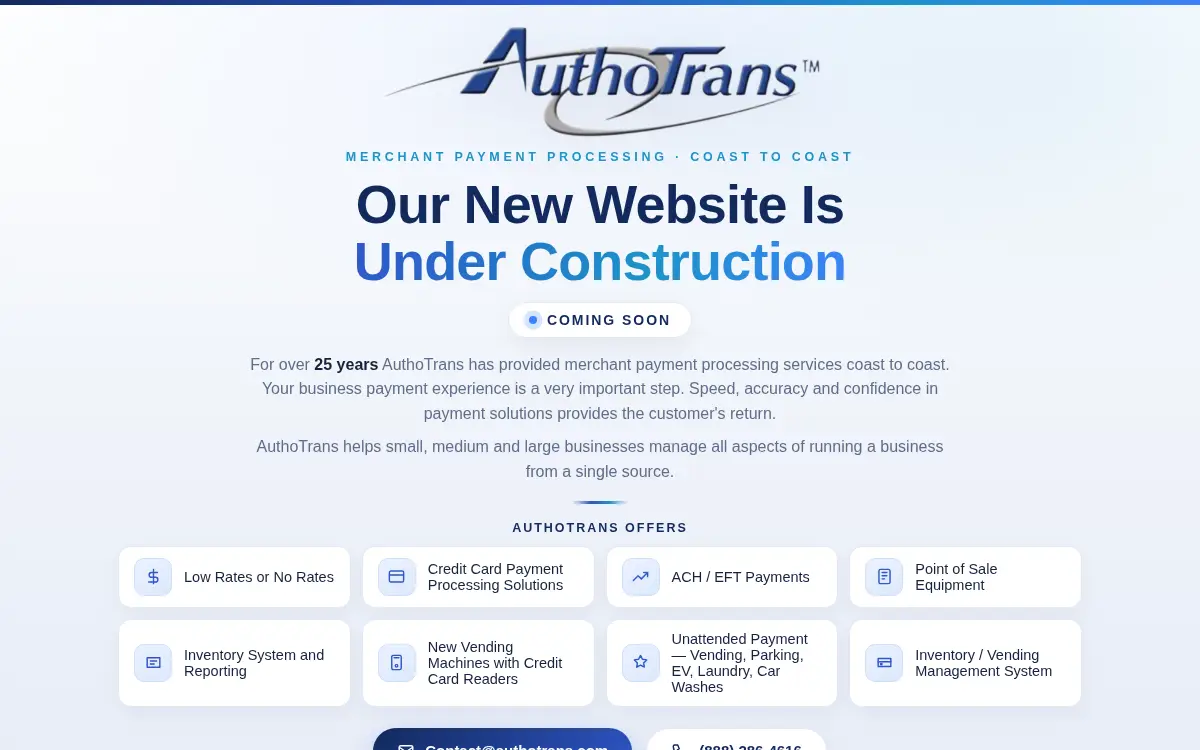 Homepage of Authotrans , LLC