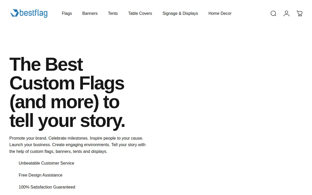 Homepage of Bestflag LLC