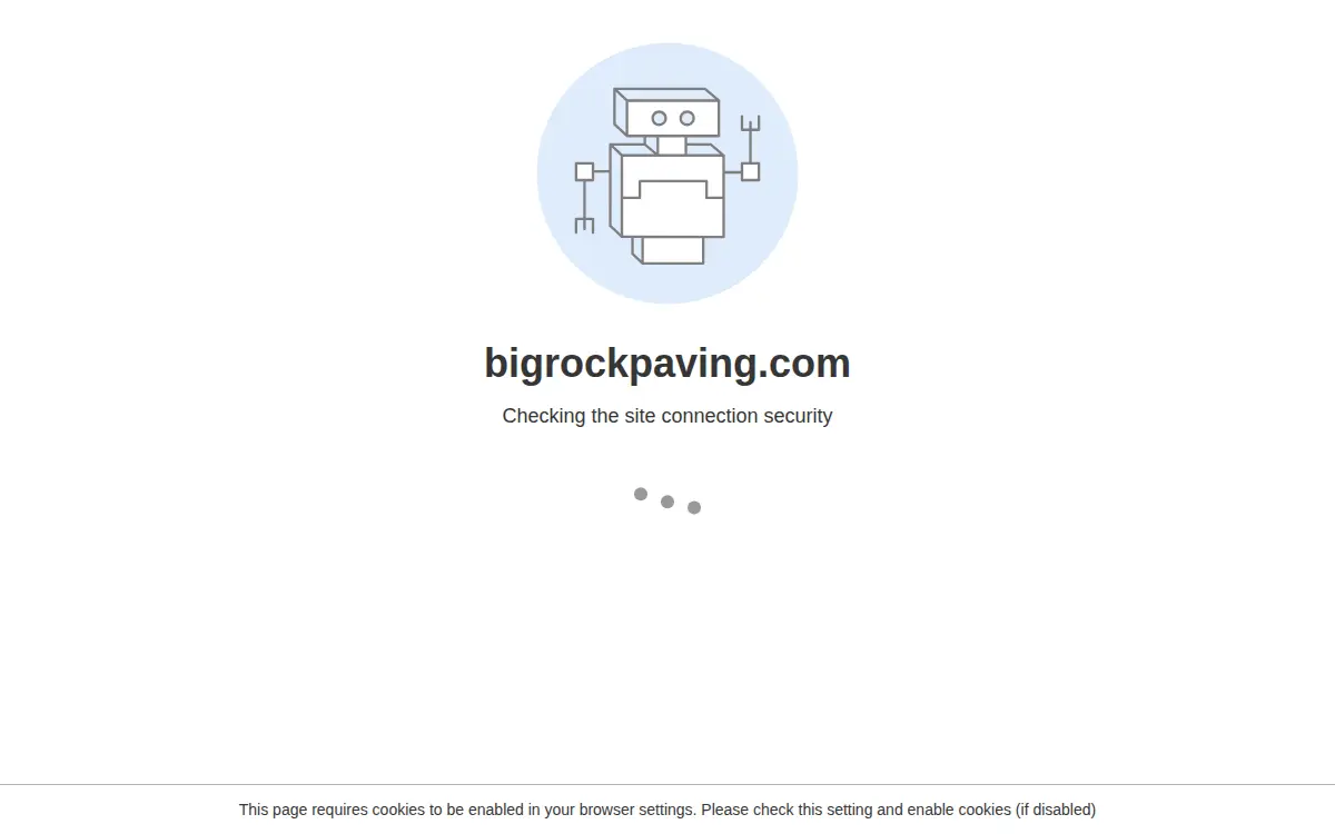 Homepage of Big Rock Paving LLC