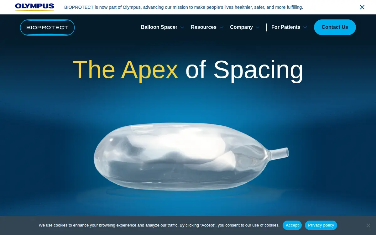 Homepage of Bioprotect Medical INC