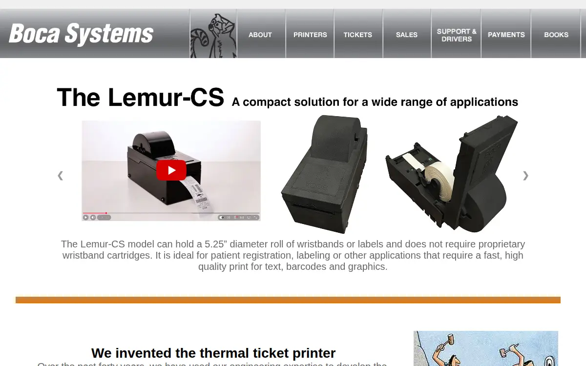 Homepage of Boca Systems, INC.