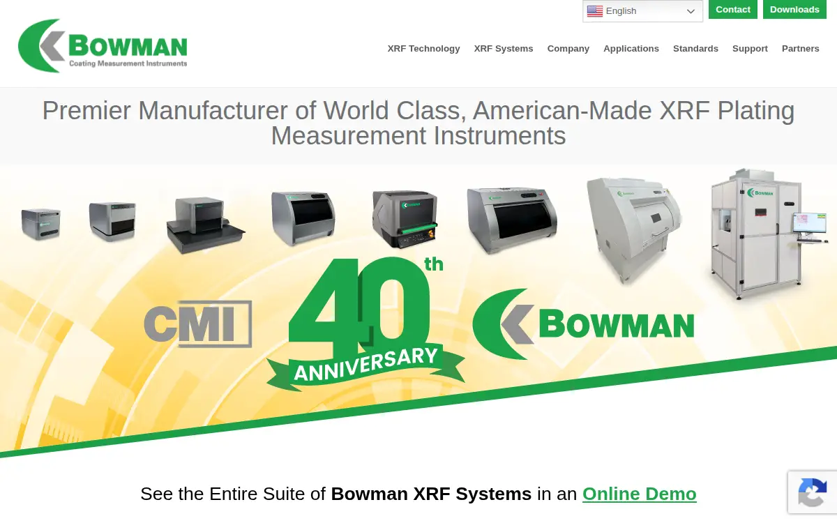 Homepage of Bowman Analytics, INC.