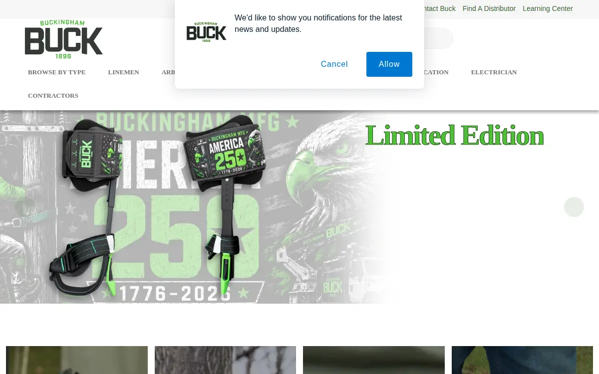 Homepage of Buckingham Manufacturing Co., INC.