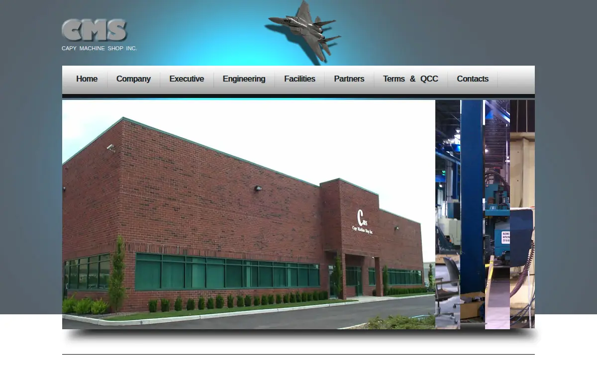 Homepage of Capy Machine Shop INC.