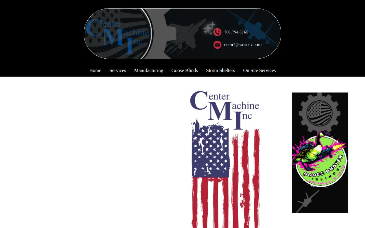 Homepage of Center Machine INC