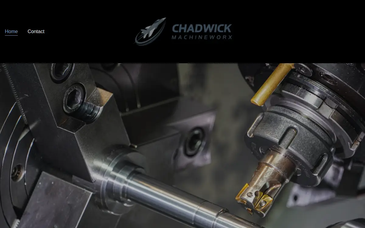 Homepage of Chadwick Machineworx LLC