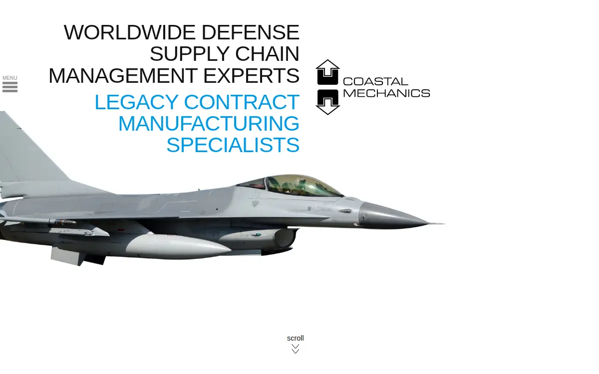 Homepage of Coastal Mechanics Company, INC.