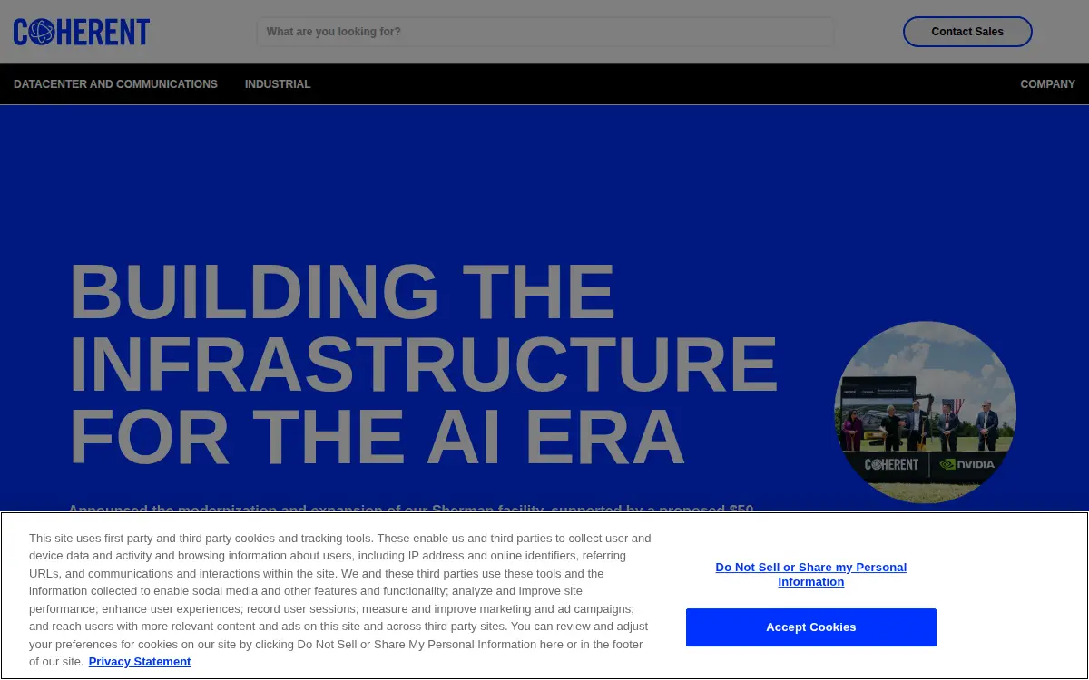 Homepage of Nufern