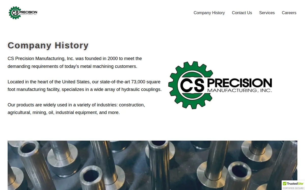 Homepage of Cs Precision Manufacturing INC