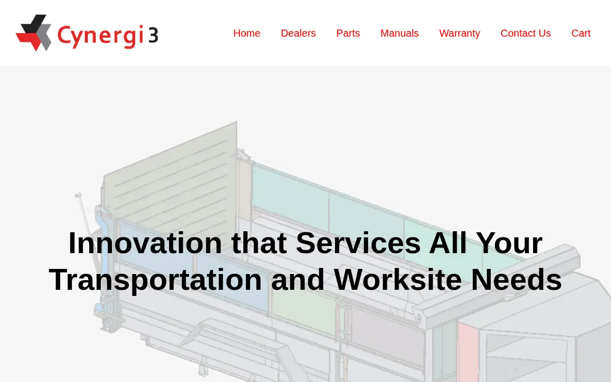 Homepage of Cynergi3 West LLC