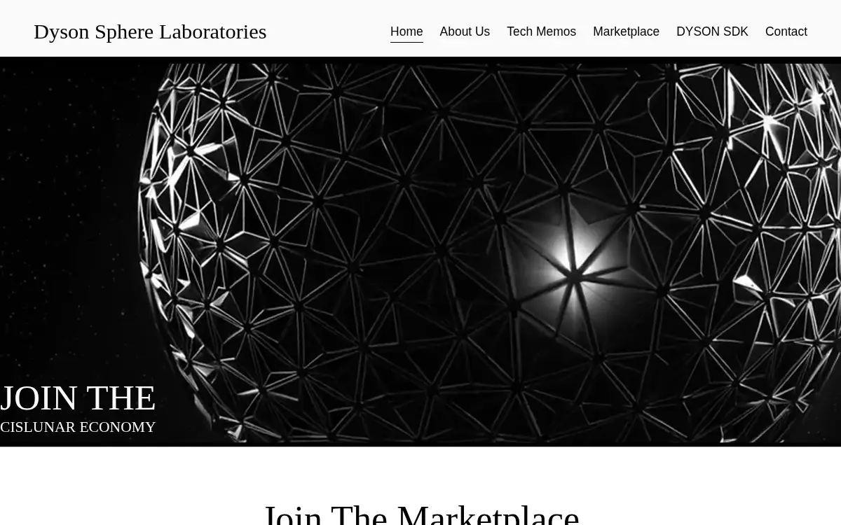 Homepage of Dyson Laboratories LLC