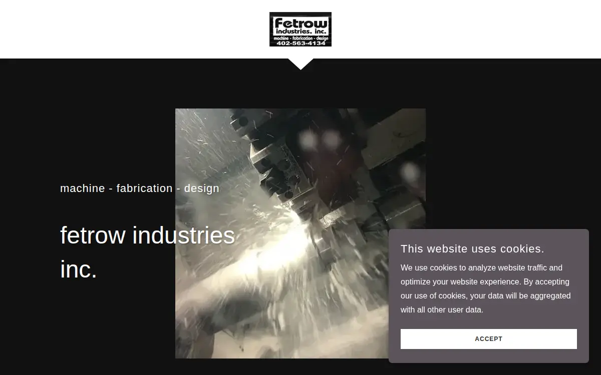 Homepage of Fetrow Industries INC