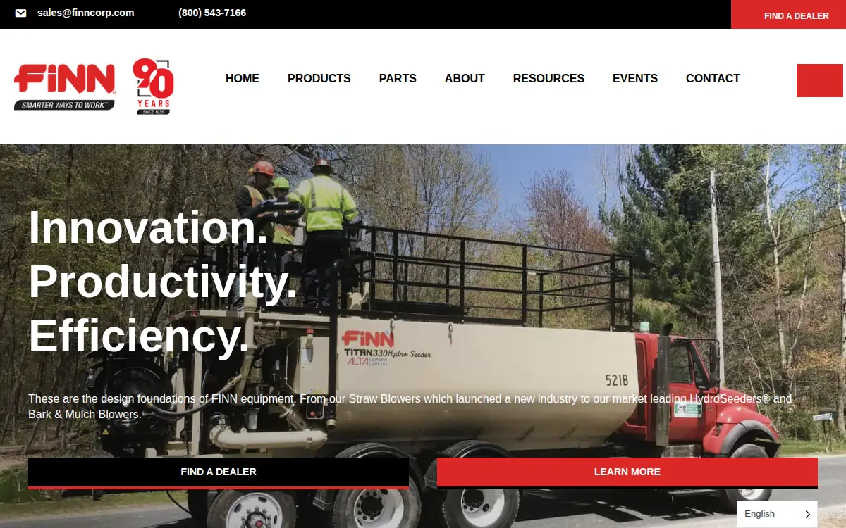 Homepage of Finn CORP