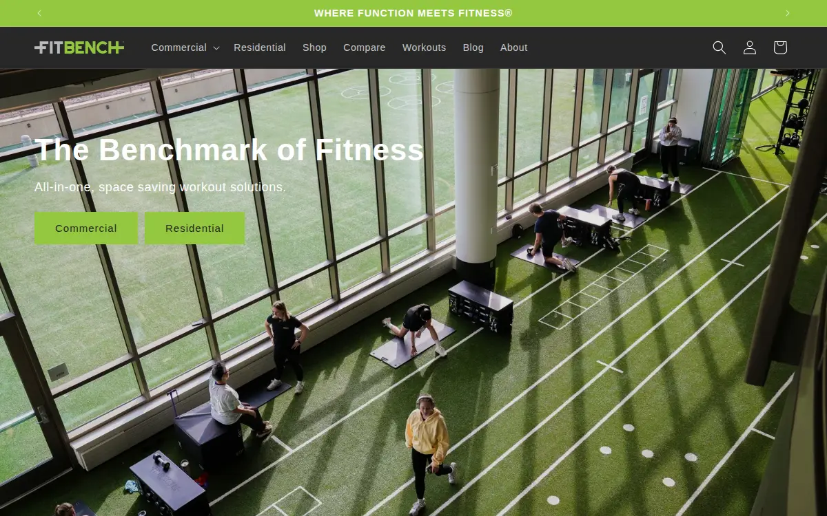 Homepage of Fitbench LLC