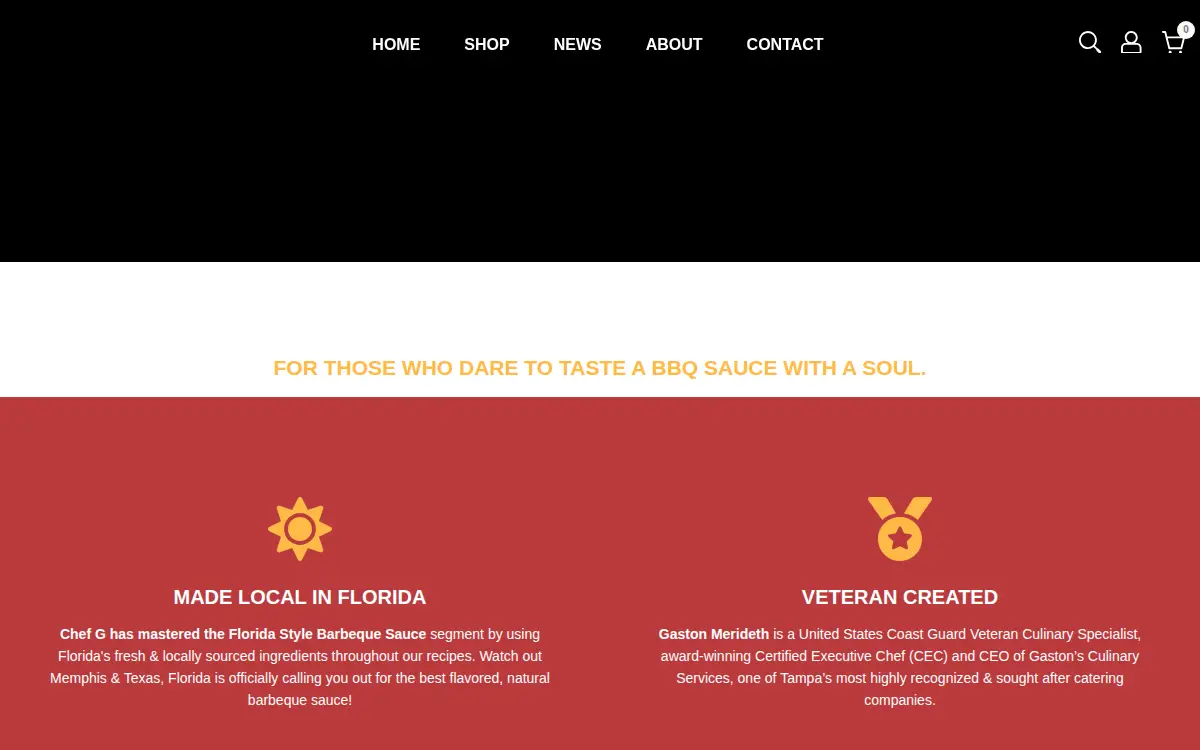 Homepage of Florida Bbq Sauce Co, LLC