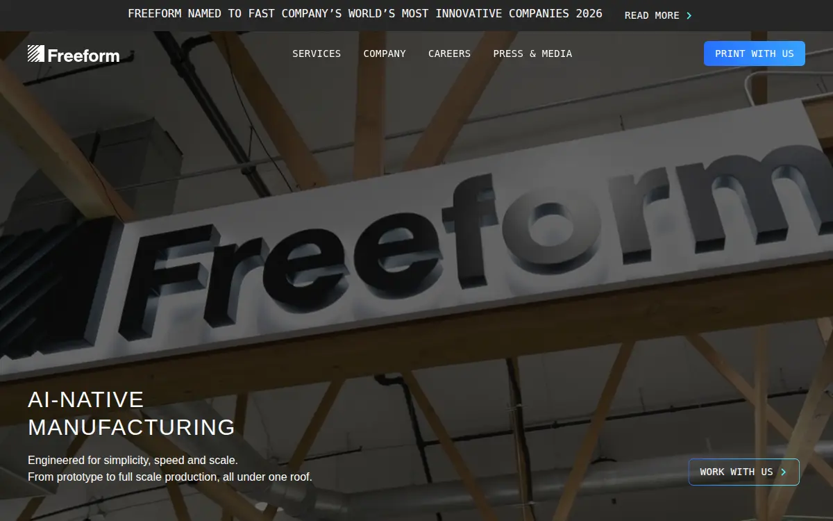 Homepage of Freeform Future CORP