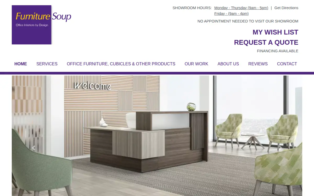 Homepage of Furniture Soup INC