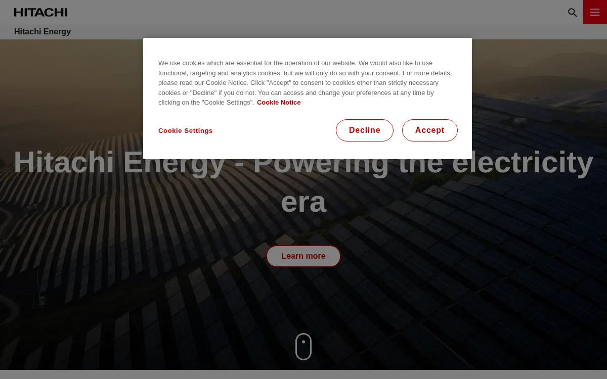 Homepage of Hitachi Energy USA INC