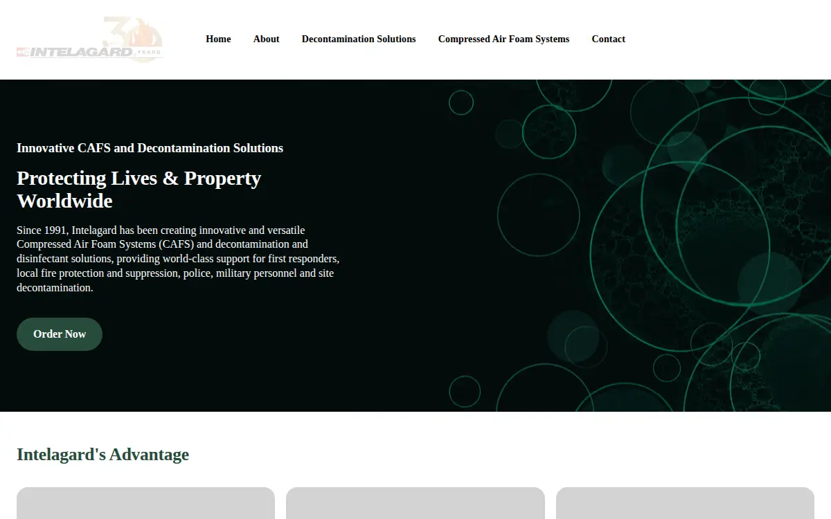 Homepage of Intelagard INC