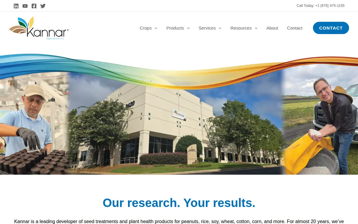 Homepage of Kannar Agriscience, INC.