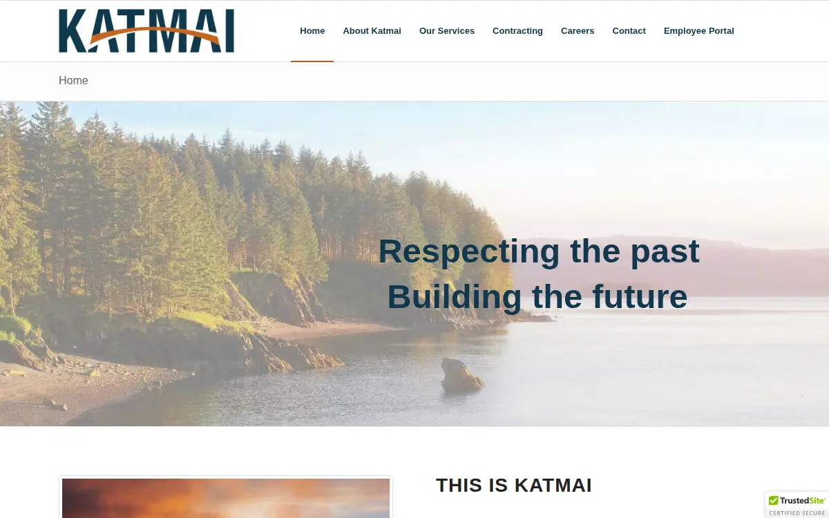 Homepage of Katmai Manufacturing, LLC