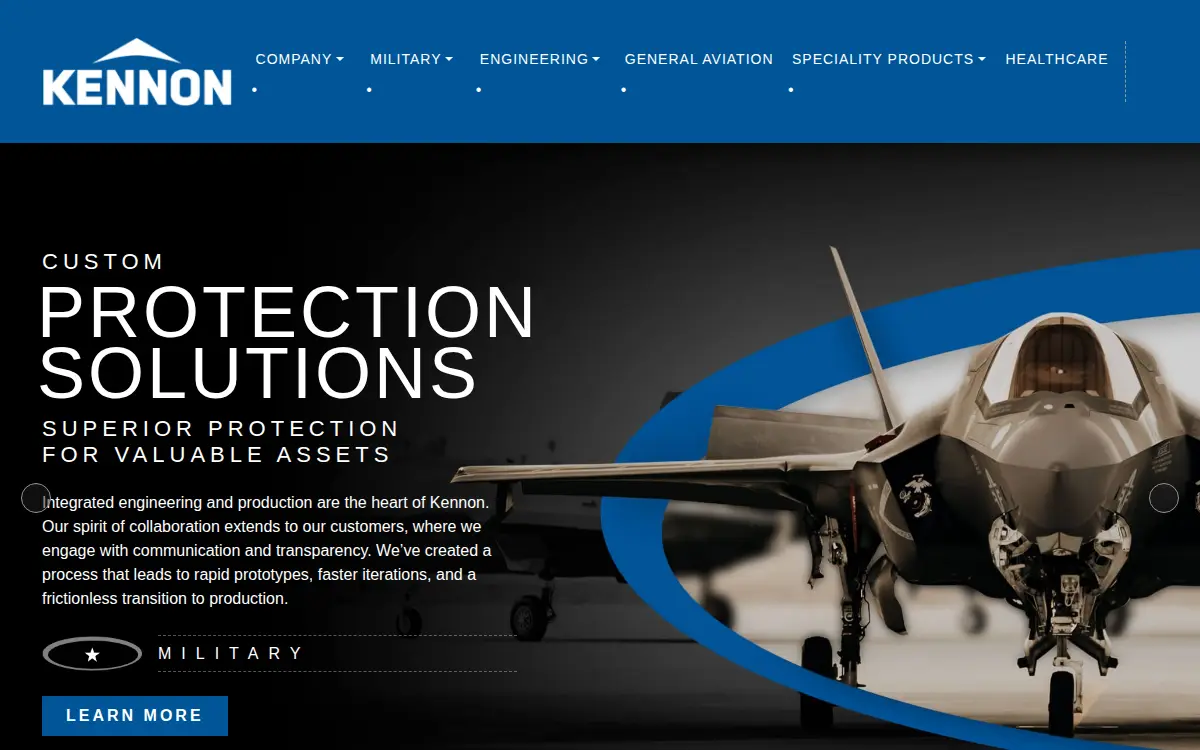 Homepage of Kennon Products INC
