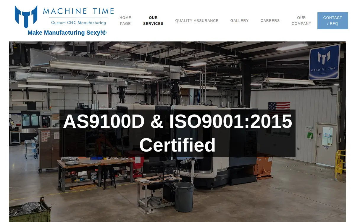Homepage of Machine Time INC