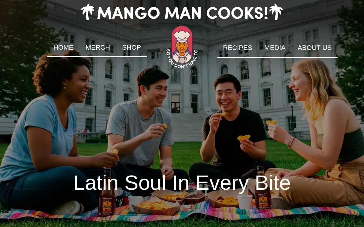 Homepage of Mango Man Cooks LLC