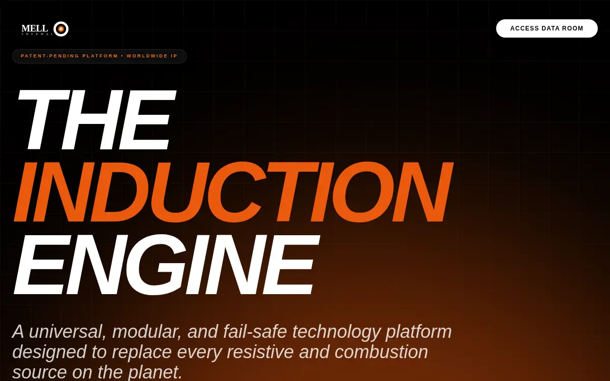 Homepage of Mello Thermal Ip Holdings LLC