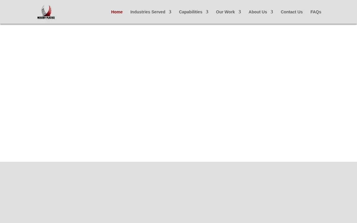 Homepage of Mercury Plastics Md, INC.