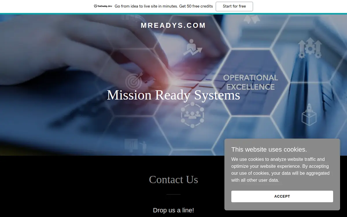 Homepage of Mission Ready Systems LLC