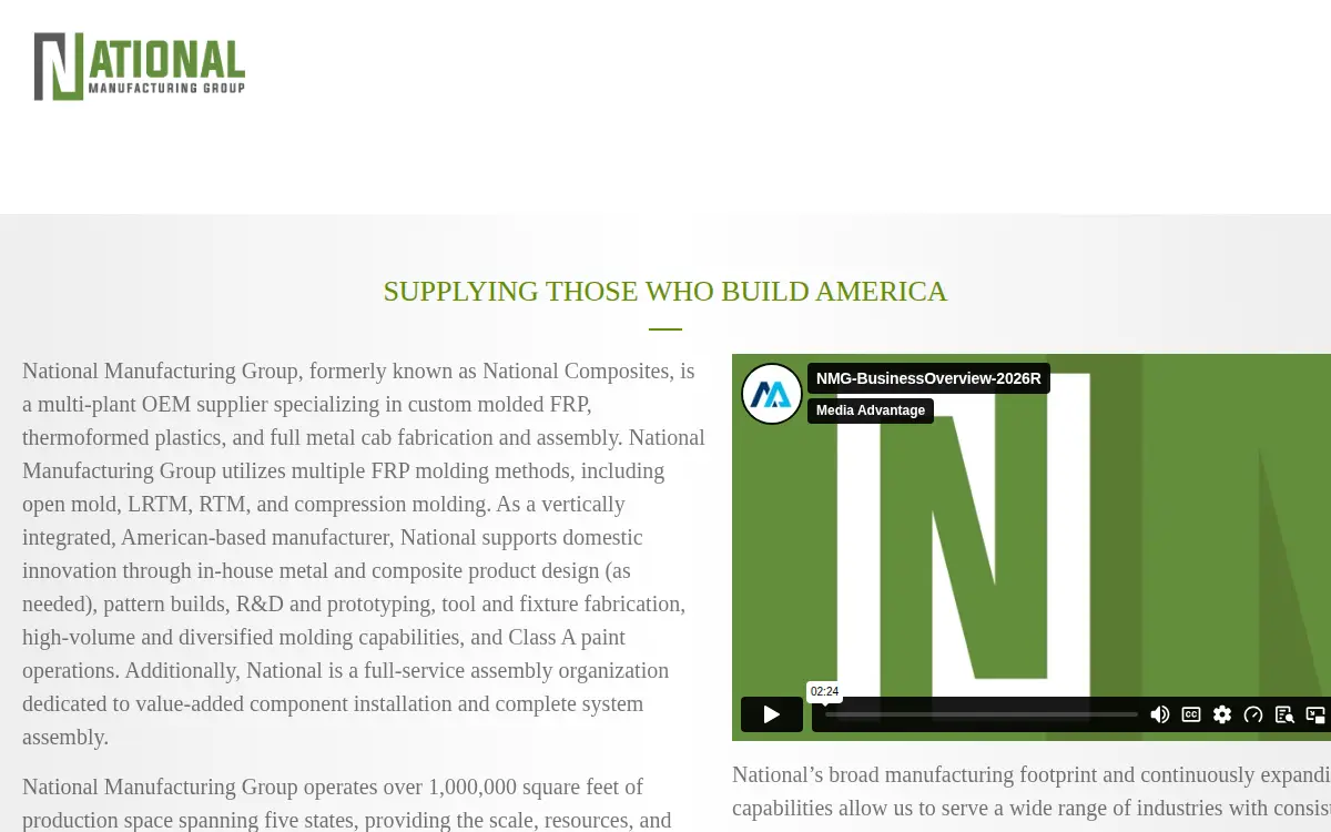 Homepage of Mpi Oz Holdings LLC