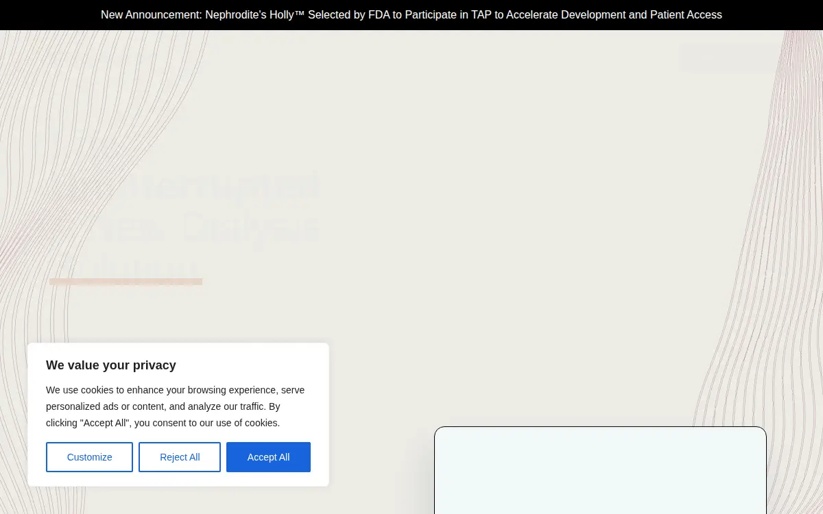 Homepage of Nephrodite, INC.
