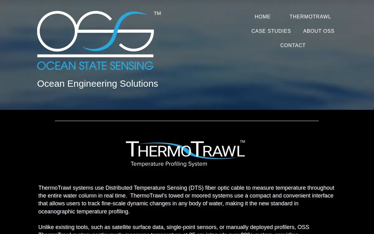 Homepage of Ocean State Sensing LLC
