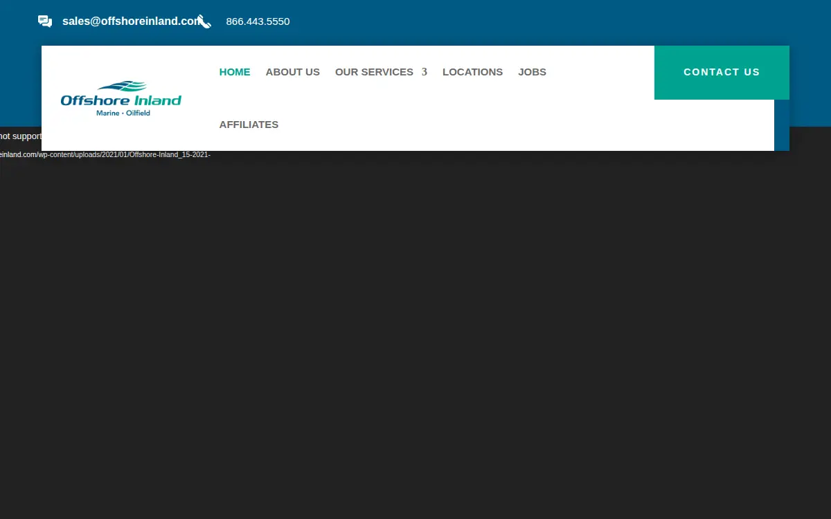 Homepage of Offshore Inland Marine & Oilfield Services, INC.