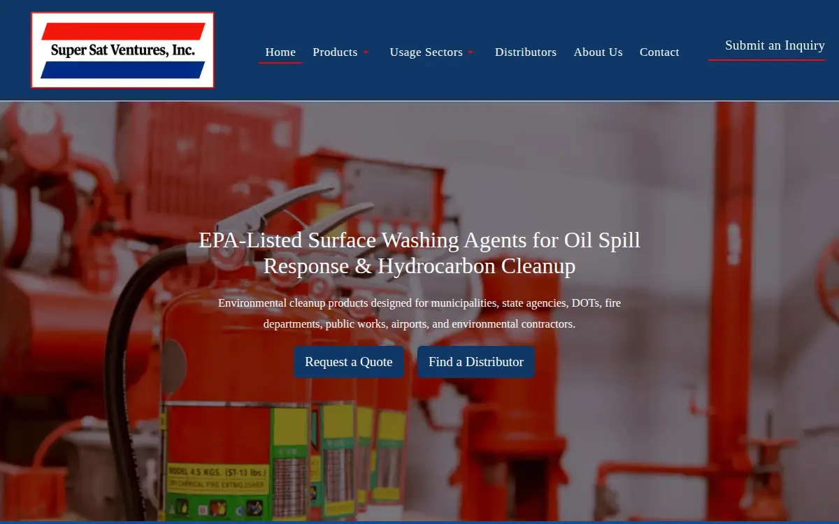 Homepage of Super Sat Ventures INC