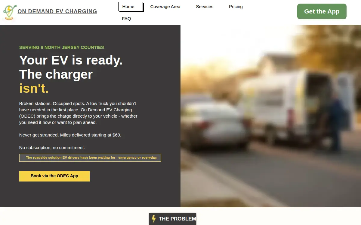 Homepage of Ondemandcharging LLC