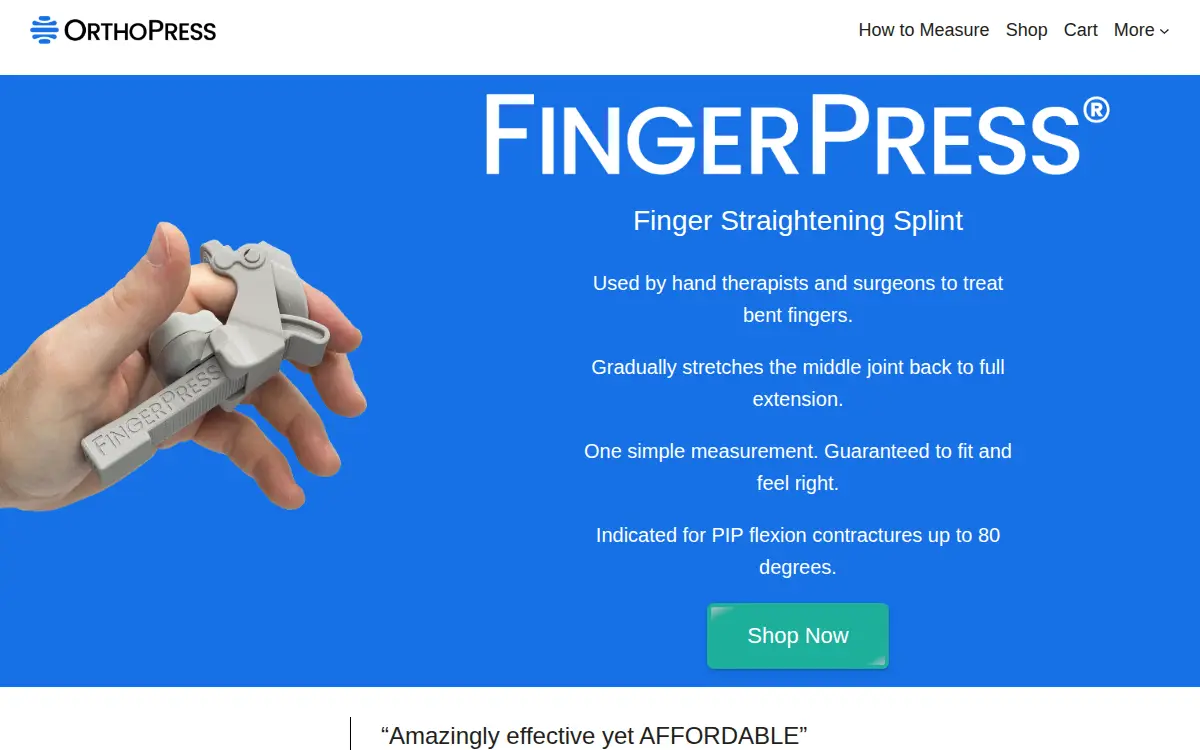 Homepage of Orthopress INC