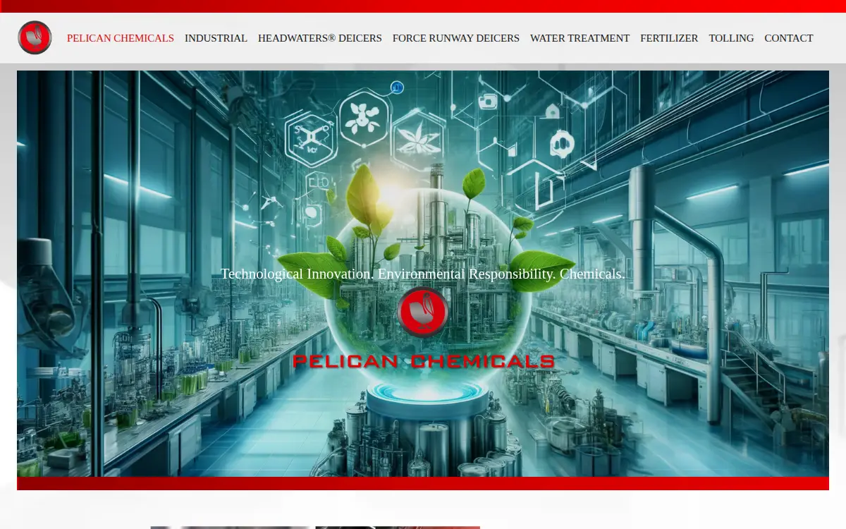 Homepage of Pelican Chemicals INC.