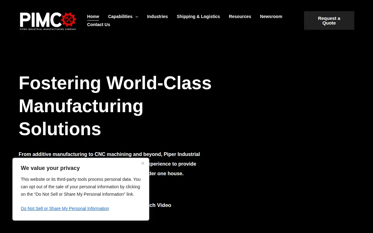 Homepage of Piper Aircraft INC