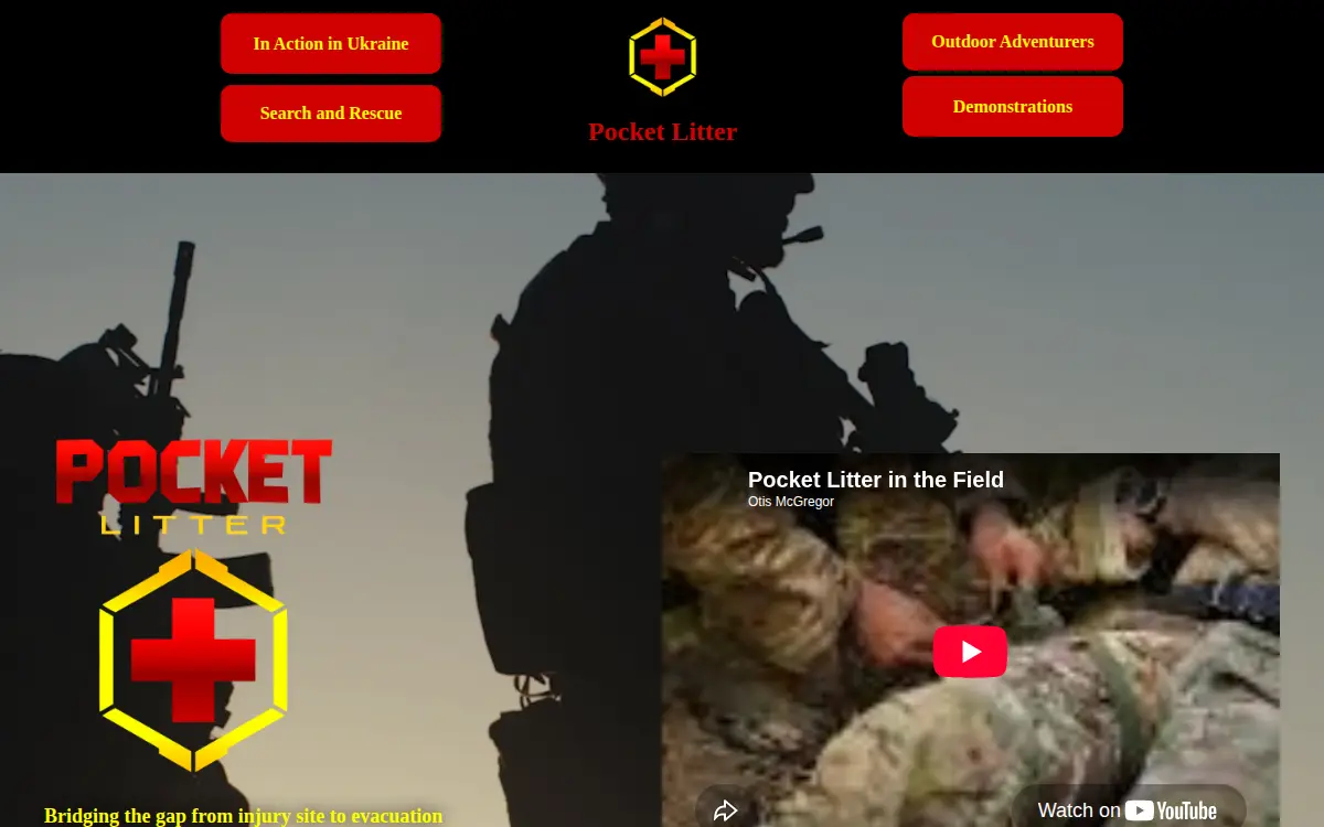 Homepage of Pocket Litter LLC